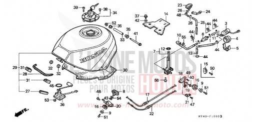 SERBATOIO CARBURANTE (VFR750FL/FM/FN/FP) VFR750FM di 1991